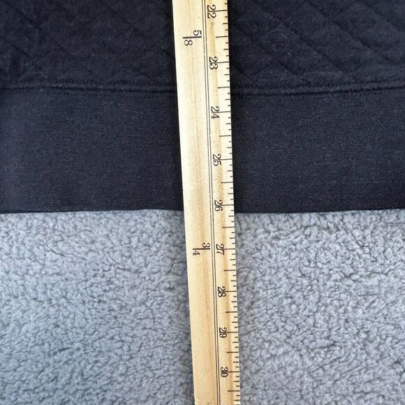 Eddie Bauer Sweater Men's 2XL Dark Gray Quilted 1/4 Snap Pullover Outdoor Hiking - Picture 6 of 10